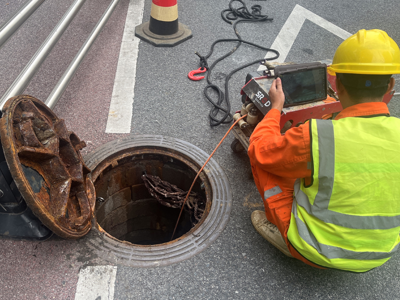西餐厅市政管道内窥检测